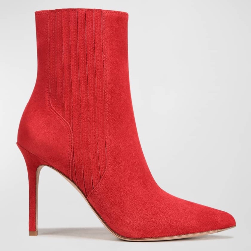 Veronica Beard Wonder Woman Red Suede Boots